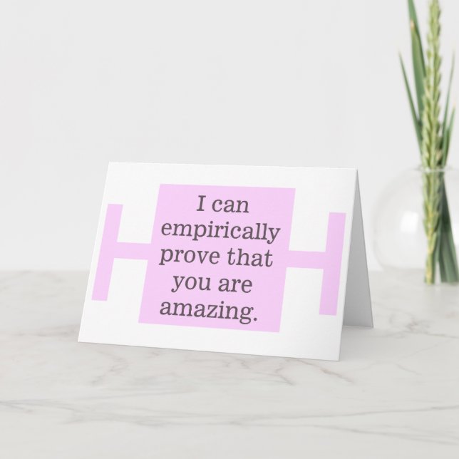 margin of error nerdy romantic valentine card (Front)