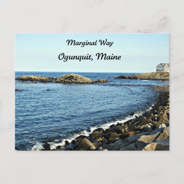 Marginal Way, Ogunquit, Maine Postcard (Front)