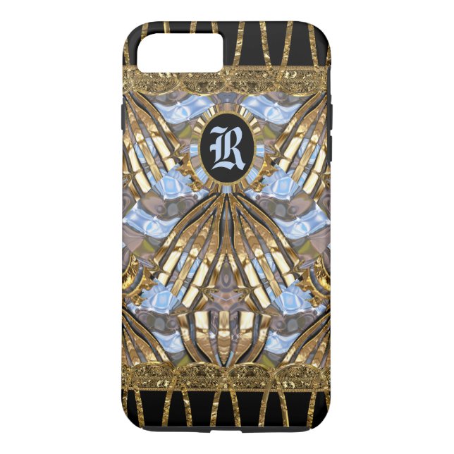 Margo Spray Unique Elegant Monogram Case-Mate iPhone Case (Back)