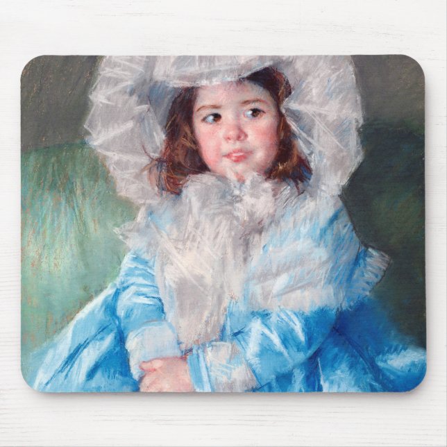 Margot in Blue, Mary Cassatt Mouse Pad (Front)