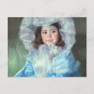 Margot in Blue, Mary Cassatt Postcard
