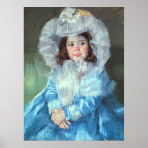Margot in Blue, Mary Cassatt Poster