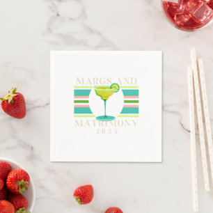 Margs and Matrimony – 2025 Bachelorette Napkin