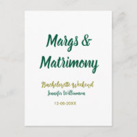 Margs and matrimony add name date bachelorette par