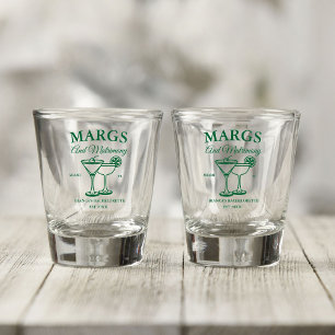 Margs and Matrimony Beach Bachelorette party Shot Glass