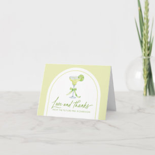 Margs and Matrimony Bridal Shower Thank You Card