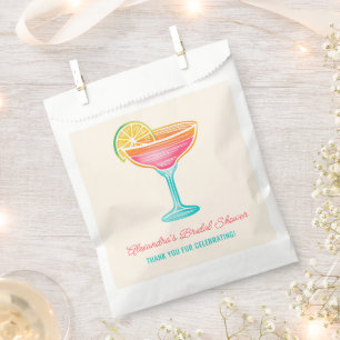 Margs and Matrimony Retro Cocktail Bridal Shower Favour Bags
