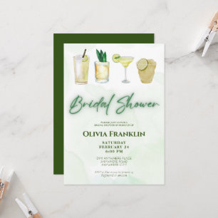 Margs and matrimony summer bridal shower invitation