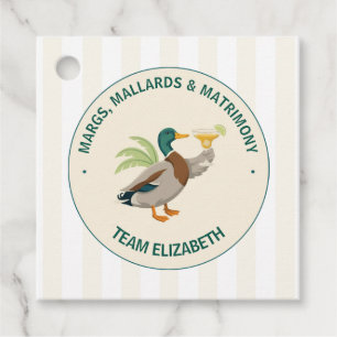 Margs, Mallards & Matrimony Lake Bachelorette Favour Tags