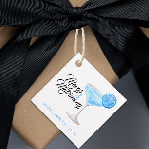 Margs & Matrimony Blue Margarita Bridal Shower Favour Tags