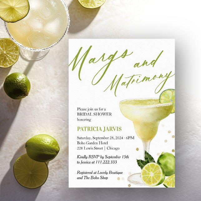 Margs & Matrimony Bridal Shower  Invitation (Creator Uploaded)