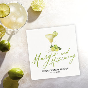 Margs & Matrimony Bridal Shower  Napkin