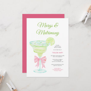 Margs & Matrimony Bridal shower party Invitation
