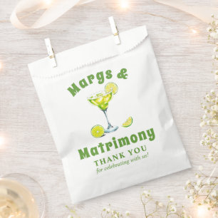 Margs & Matrimony cocktail bachelorette Thank You Favour Bags