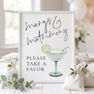 Margs Matrimony Favours Sign Bridal Shower 
