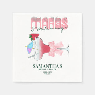 Margs Matrimony Tequila Bach Bridal Shower Welcome Napkin