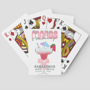 Margs Matrimony Tequila Bridal Shower Bachelorette Playing Cards