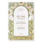 Marguerite Daisy Welcome Sign Wedding Art Nouveau