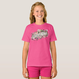 Marguerite Name Vintage Floral Banner Cute & Girly T-Shirt