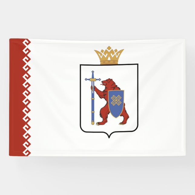 Mari El Flag Banner (Horizontal)