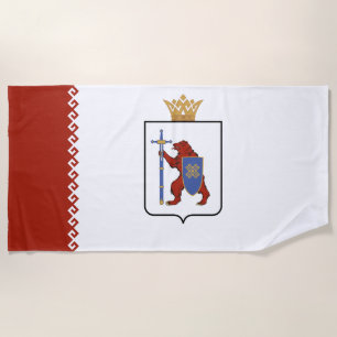 Mari El Flag Beach Towel