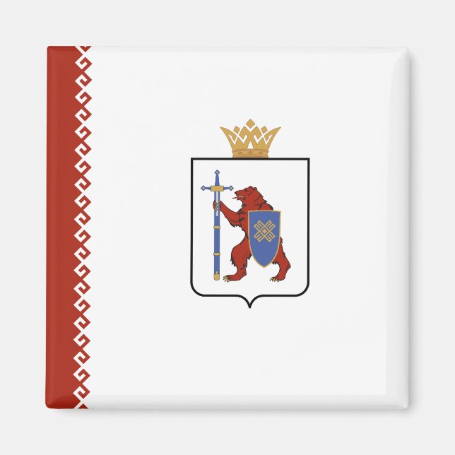 Mari El Flag Magnet (Front)