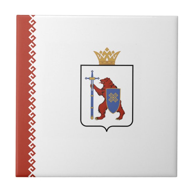 Mari El Flag Tile (Front)