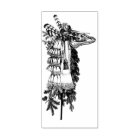 Mari Lwyd Horse Skull Rubber and Wood Art Stamp