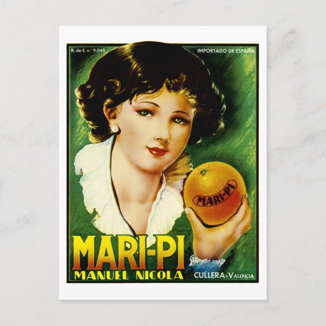 Mari Pi Oranges Postcard (Front)