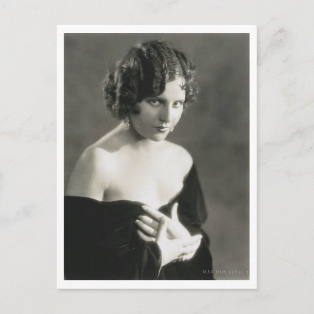 Maria Alba, Silent Film, Actress Postcard (Front)