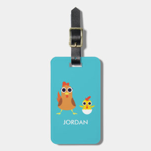 Maria & Bandit the Chickens Luggage Tag
