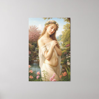 María Caterina in the Garden of Light Canvas Print