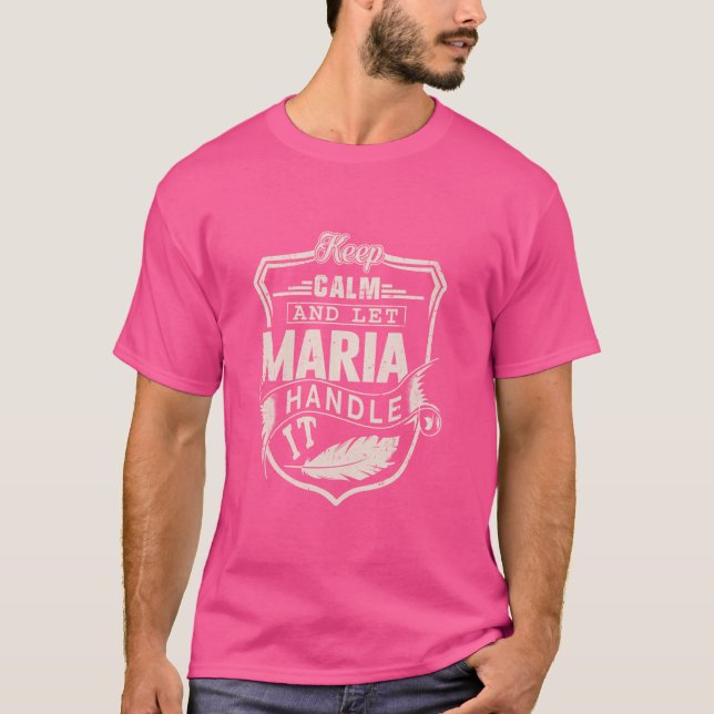 Maria First Name Shirt Maria Name Birthday (Front)