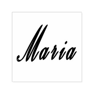Maria, Girls Name Logo On A Self-inking Stamp
