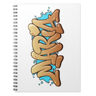 Maria Graffiti Art Name Spiral Notebook