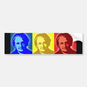 Maria Montessori Pop-Art Bumper Sticker