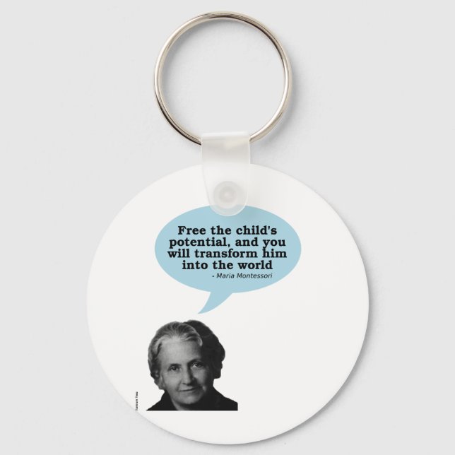 maria montessori quota key ring (Front)
