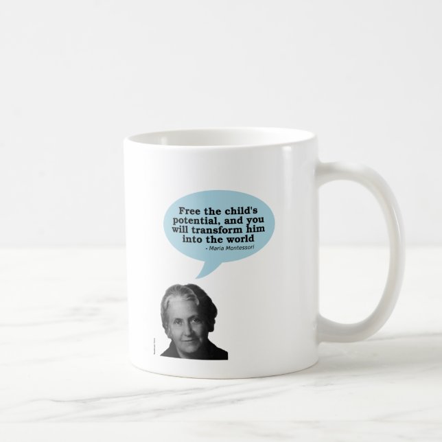 maria montessori quote coffee mug (Right)