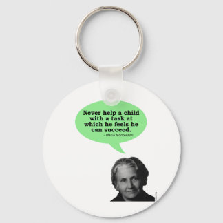 Maria Montessori Quote Key Ring