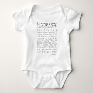 Maria Montessori Quotes Baby Bodysuit