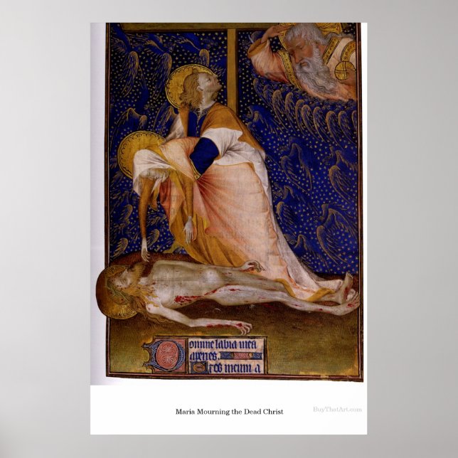 Maria Mourning the Dead Christ Poster (Front)