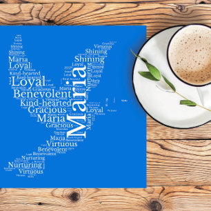 Maria Name Cloud Customisable Poster