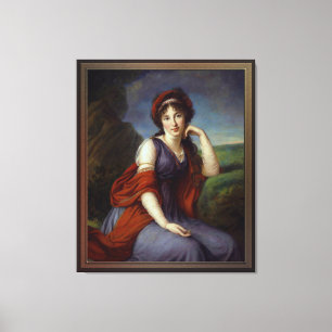 Maria Razumovskaya by Elisabeth-Louise Le Brun Canvas Print