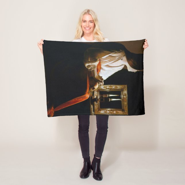 Maria Repenting, La Tour Fleece Blanket (In Situ)