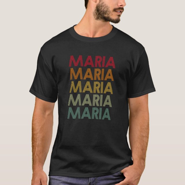 Maria Retro Name Humour Nickname T-Shirt (Front)