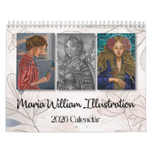 Maria William Illustration 2026 calendar