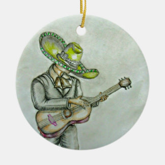 mariachi ceramic tree decoration