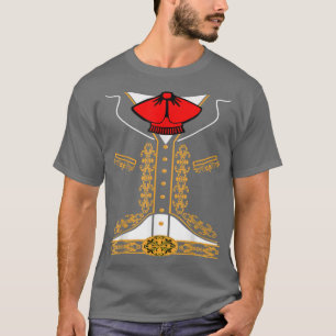 Mariachi Charro Meican Costume For Cinco De Mayo H T-Shirt