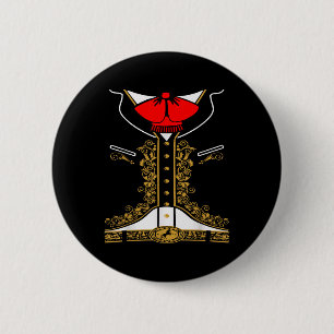 Mariachi Charro Mexican Costume For Cinco De Mayo  6 Cm Round Badge