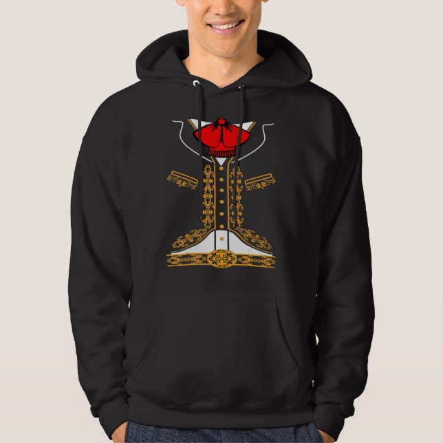 Mariachi Charro Mexican Costume For Cinco De Mayo  Hoodie (Front)